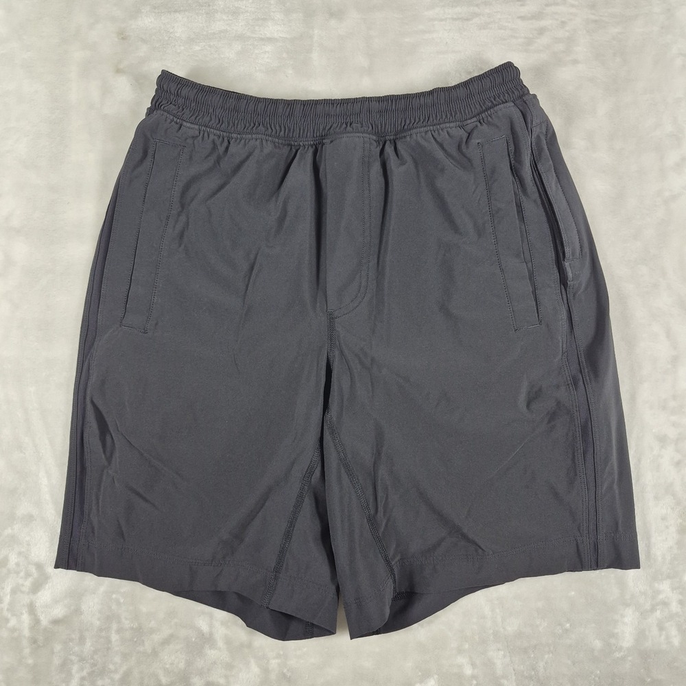 Lululemon Pace Breaker Shorts Men's Medium Black Lined 9" Inseam Gym Run Train